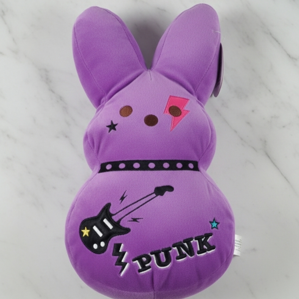 Rockstar Purple Bunny Plush Toy
